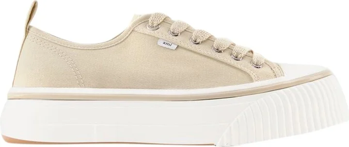 Low Top Ami 1980 Sneakers - AMI Paris - Cotton - Off White