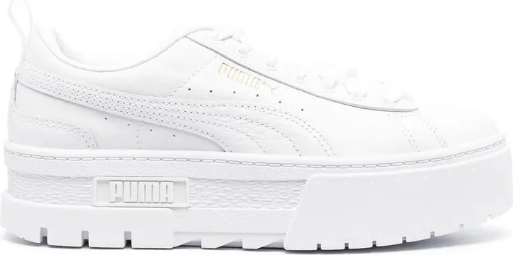 Low-Top Chunky Leather Sneakers