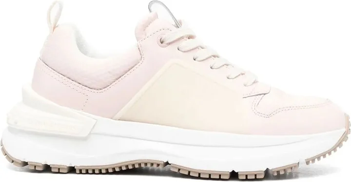 Low-Top Chunky-Sole Lace-Up Sneakers