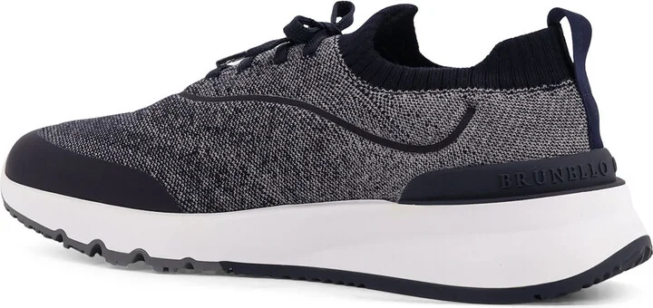 Low-top Cotton Knit Sneakers - Image 3