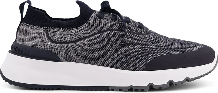 Low-top Cotton Knit Sneakers