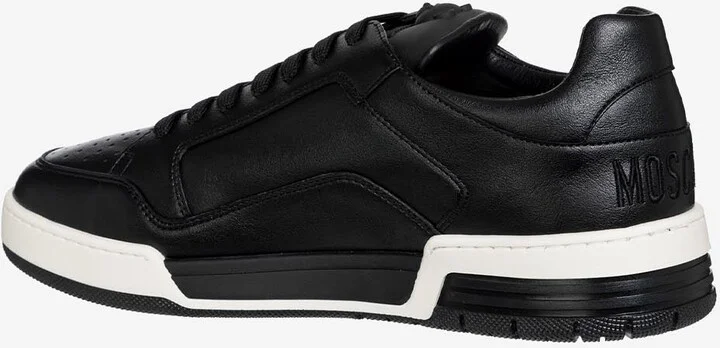 Low-Top Faux Leather Sneakers - Image 2