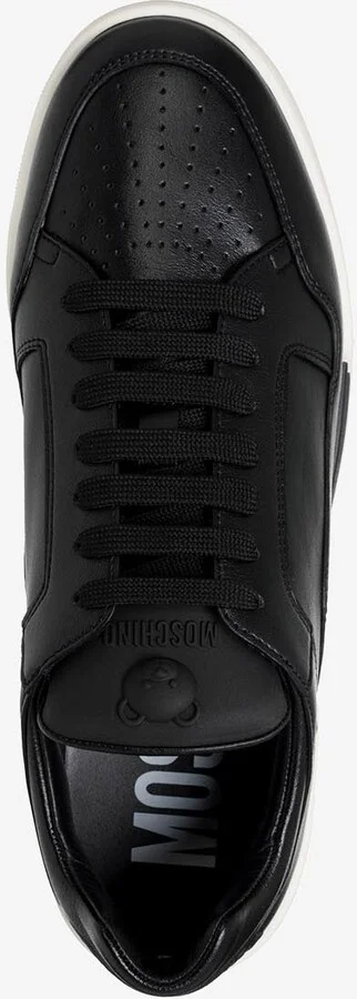 Low-Top Faux Leather Sneakers - Image 3