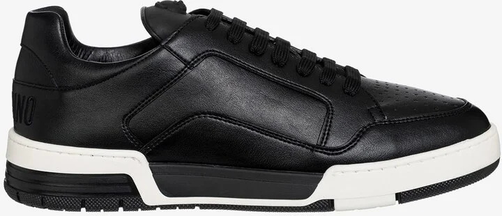 Low-Top Faux Leather Sneakers
