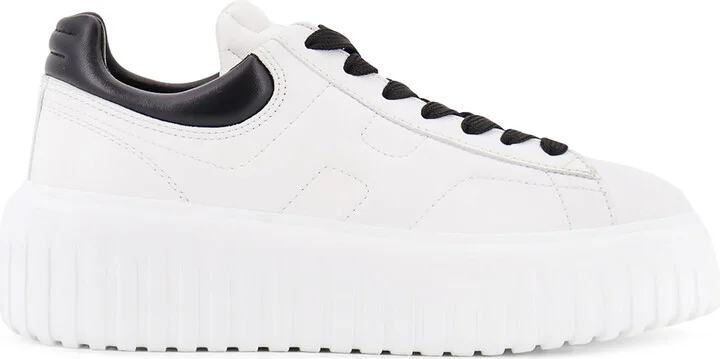 Low-top H-stripes Leather Sneakers