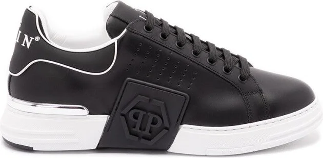 Low-Top `Hexagon` Nappa Leather Sneakers