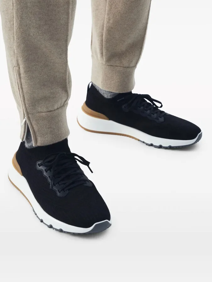 Low-Top Knitted Sneakers - Image 5
