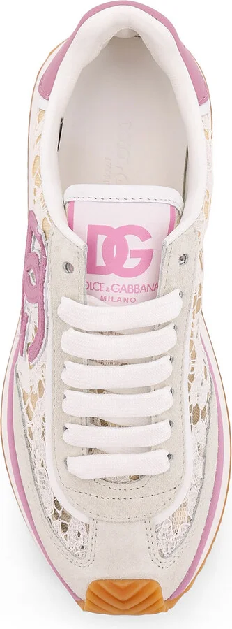 Low-top Lace Sneakers With Suede Inserts - Image 5