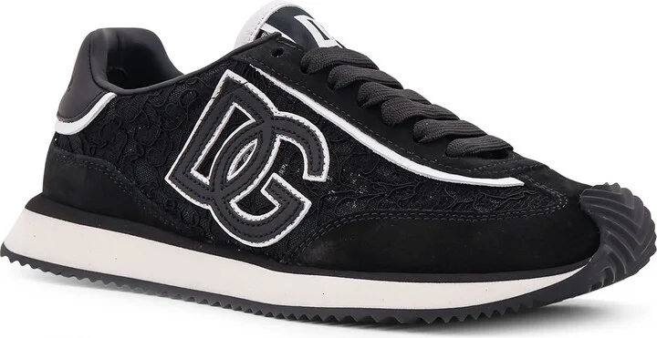 Low-top Lace Sneakers With Suede Inserts - Image 2