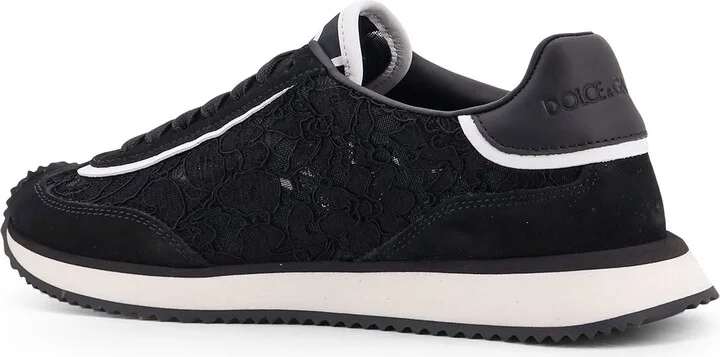Low-top Lace Sneakers With Suede Inserts - Image 3