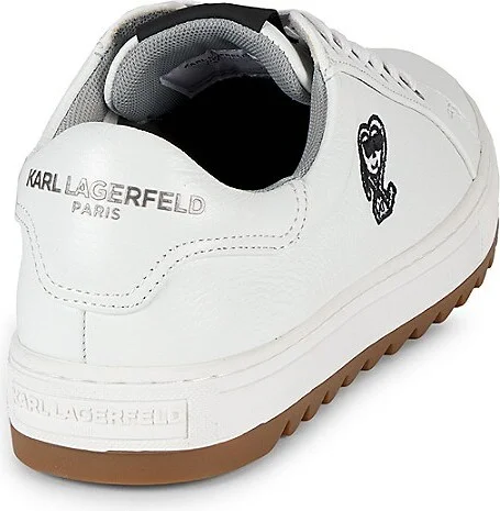 Low-Top Leather Sawtooth Sneakers - Image 3