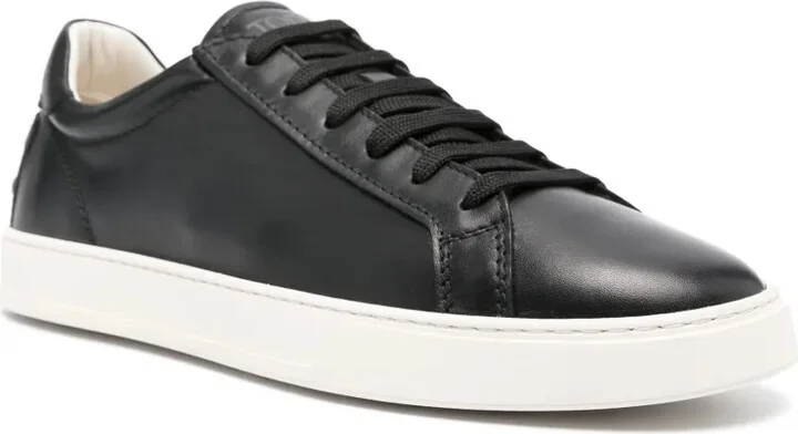 Low-Top Leather Sneakers - Image 2