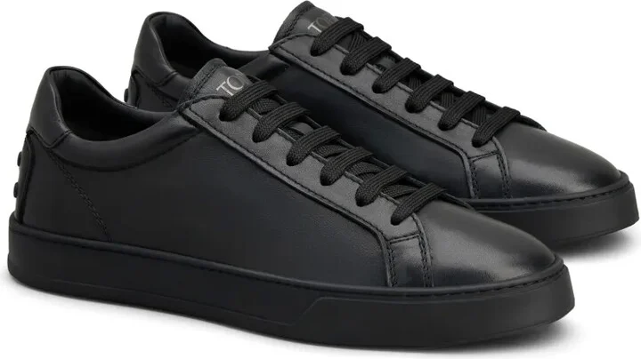 Low-Top Leather Sneakers - Image 2