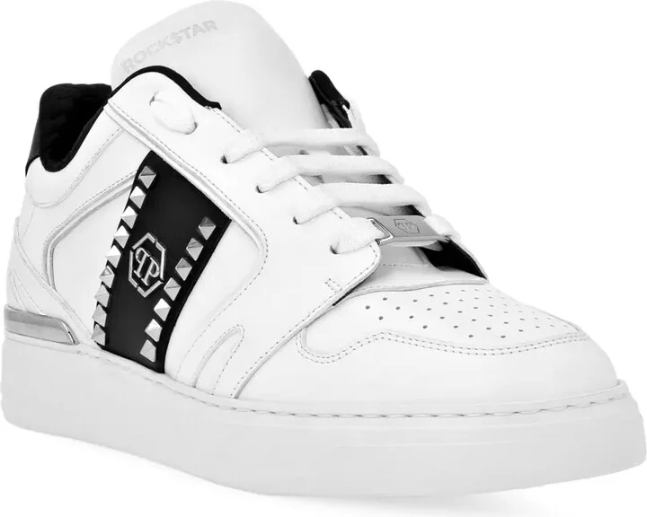 Low-Top Leather Sneakers - Image 2