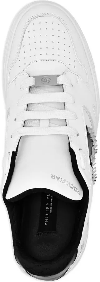 Low-Top Leather Sneakers - Image 3