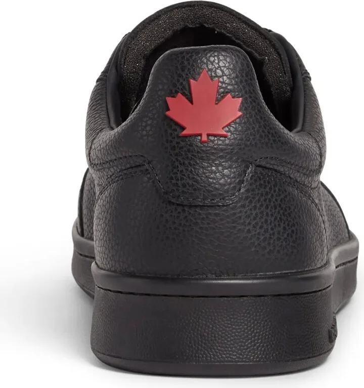 Low-Top Leather Sneakers - Image 3