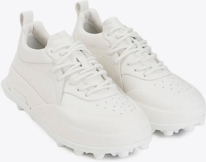Low-Top Leather Sneakers - Image 2