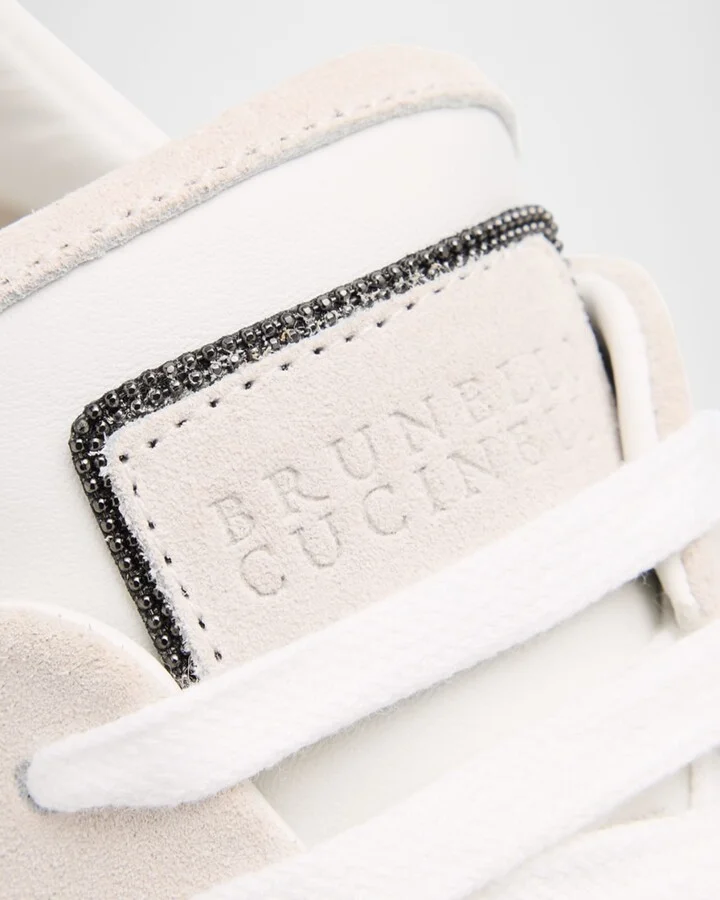 Low-Top Leather Sneakers - Image 5