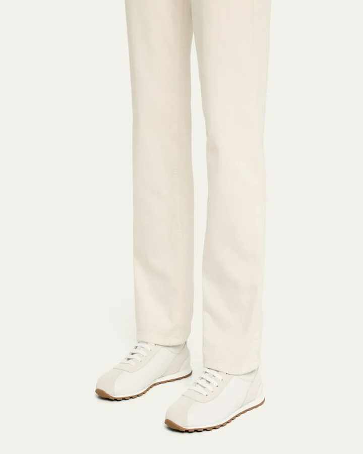 Low-Top Leather Sneakers - Image 2