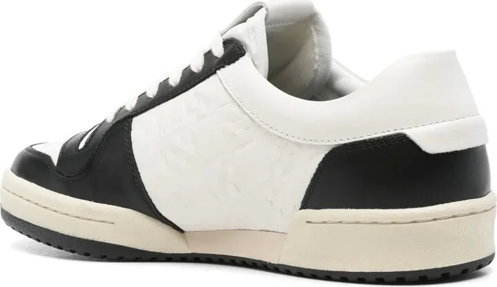 Low-Top Leather Sneakers - Image 3