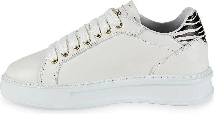 Low Top Leather Sneakers - Image 4
