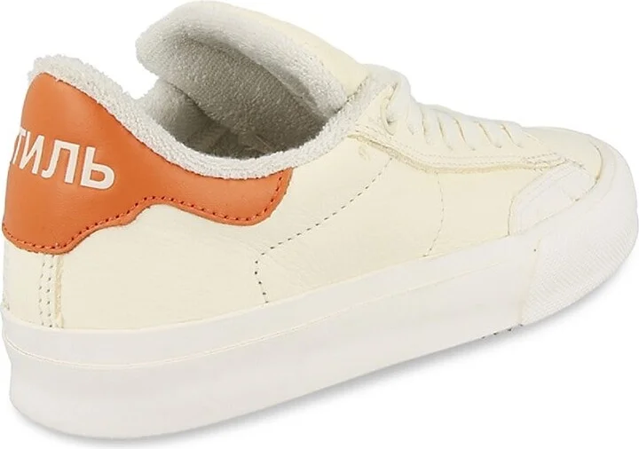 Low-Top Leather Sneakers - Image 3