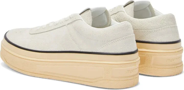 Low-Top Leather Sneakers - Image 3