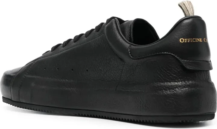 Low-Top Leather Sneakers - Image 3