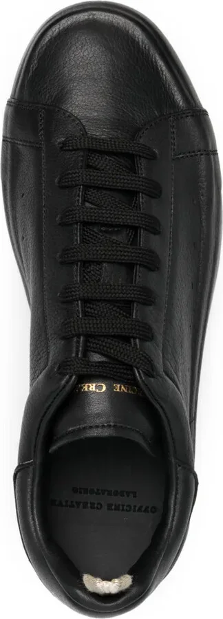 Low-Top Leather Sneakers - Image 4