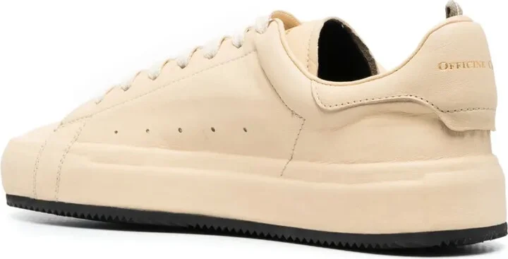 Low-Top Leather Sneakers - Image 3