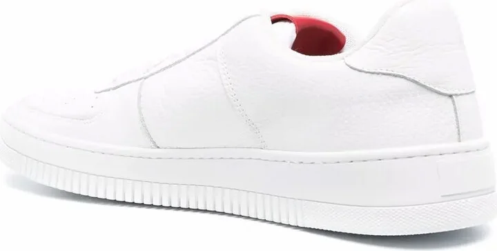 Low-Top Leather Sneakers - Image 3