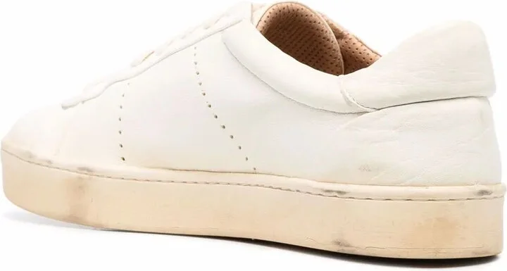 Low-Top Leather Sneakers - Image 3