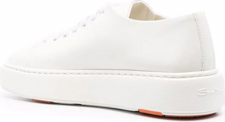 Low-Top Leather Sneakers - Image 3