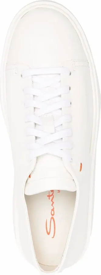 Low-Top Leather Sneakers - Image 4