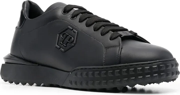 Low-Top Leather Sneakers - Image 2