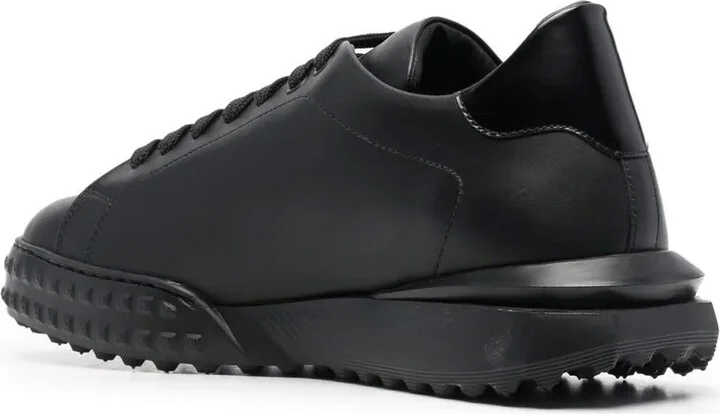 Low-Top Leather Sneakers - Image 3