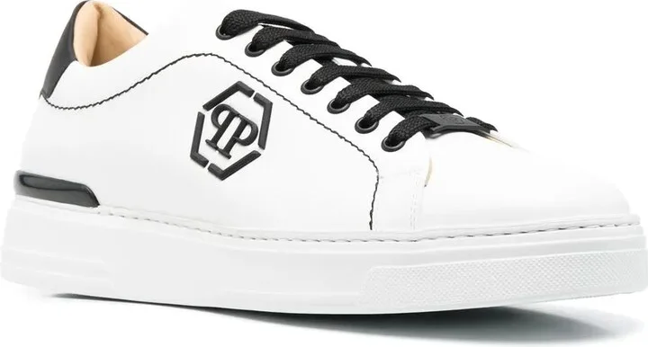 Low-Top Leather Sneakers - Image 2