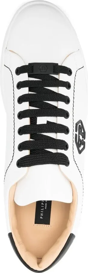 Low-Top Leather Sneakers - Image 4