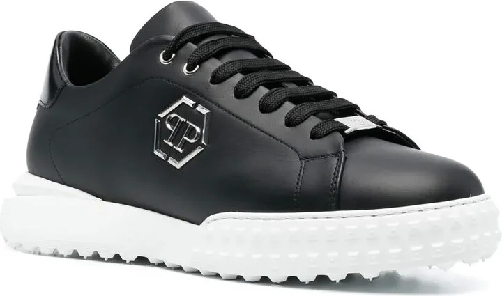 Low-Top Leather Sneakers - Image 2