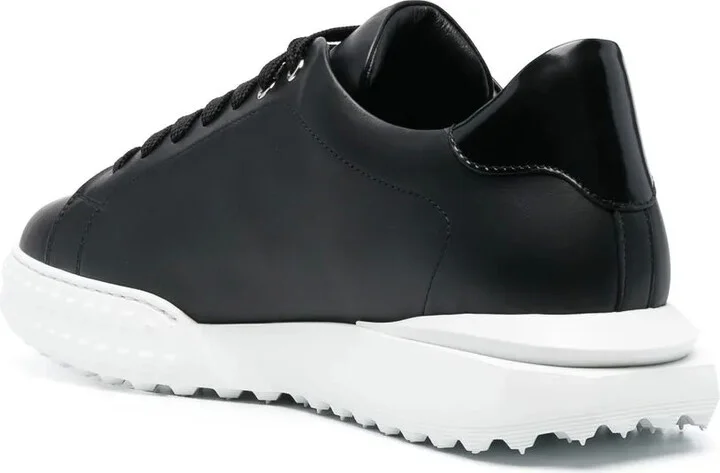 Low-Top Leather Sneakers - Image 3