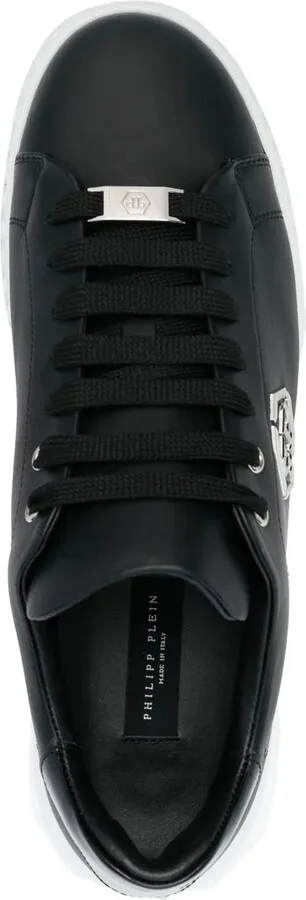 Low-Top Leather Sneakers - Image 4