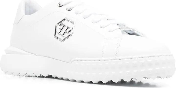 Low-Top Leather Sneakers - Image 2