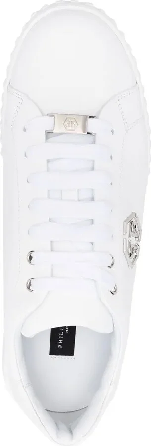 Low-Top Leather Sneakers - Image 4