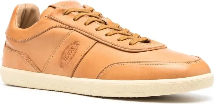 Low-Top Leather Sneakers - Image 2