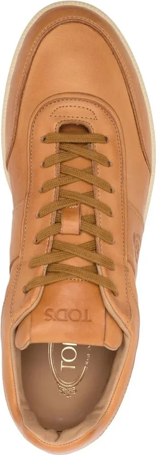 Low-Top Leather Sneakers - Image 4