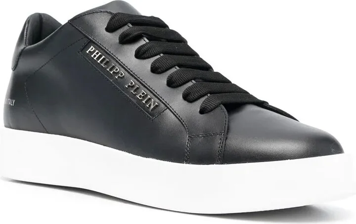 Low-Top Leather Sneakers - Image 2