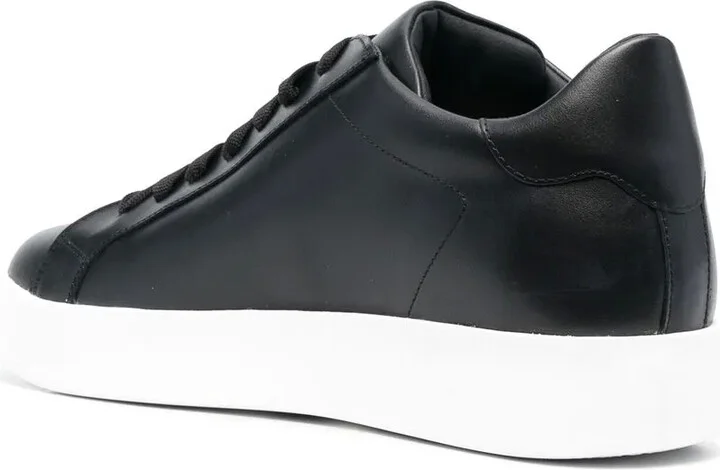 Low-Top Leather Sneakers - Image 3