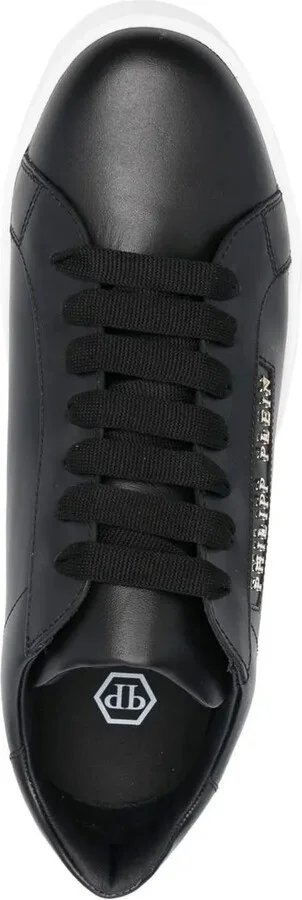 Low-Top Leather Sneakers - Image 4