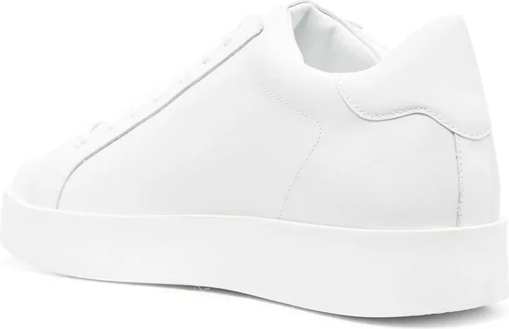 Low-Top Leather Sneakers - Image 3