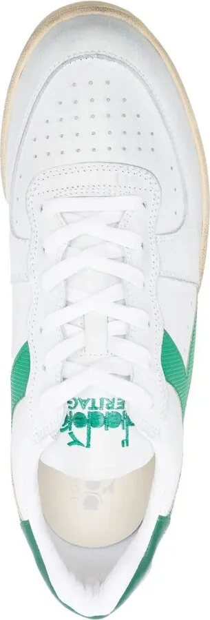 Low-Top Leather Sneakers - Image 4